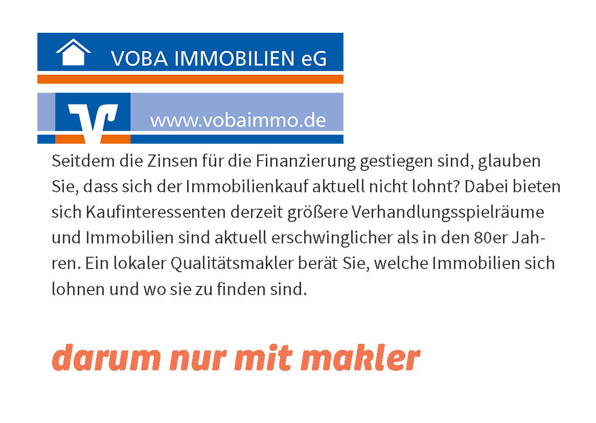 Aufgrund ihrer emotionalen Bindung an ihre Immobilie schätzen viele Eigentümer den Wert ihrer Immobilie falsch ein. Sie gehen mit einem höheren Angebotspreis an den Markt, als Käufer bereit sind dafür zu bezahlen. Die Folge: es melden sich keine Interessenten. Lokale Qualitätsmakler ermitteln professionell den Wert der Immobilie und entwickeln eine Preisstrategie für einen marktgerechten Verkaufserlös. Darum nur mit makler