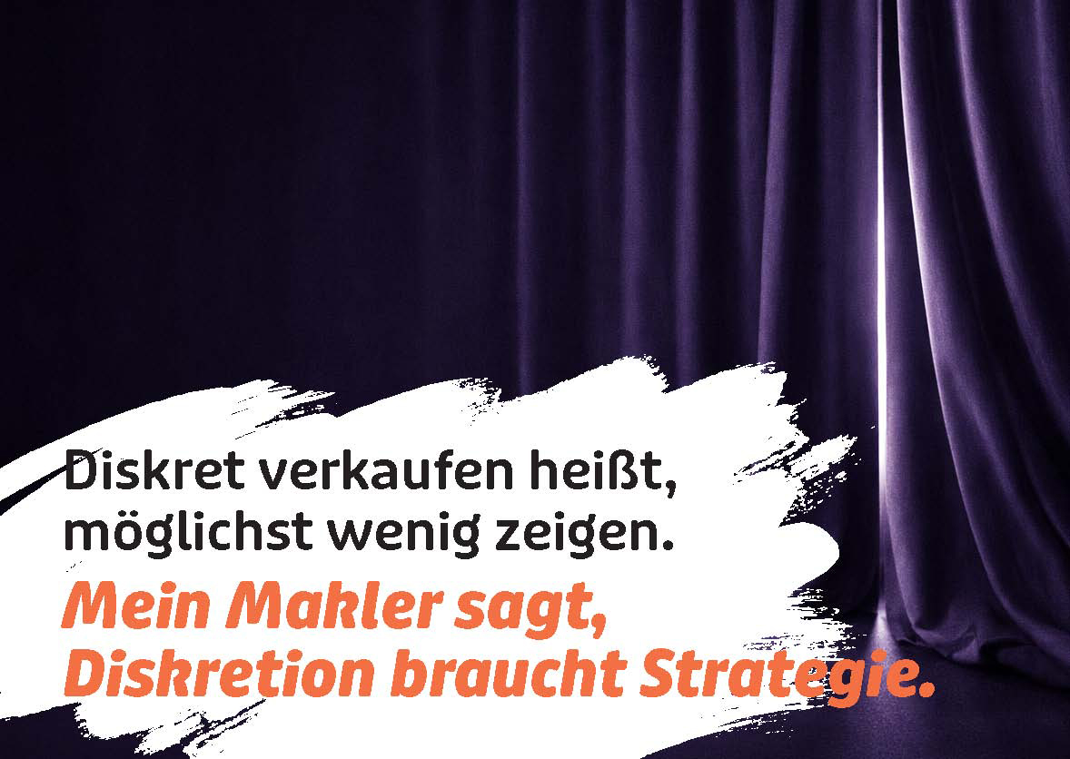 Diskret verkaufen heißt, möglichst wenig zeigen.