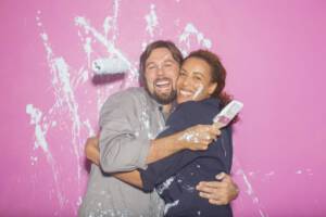 Ehepaar beim renovieren