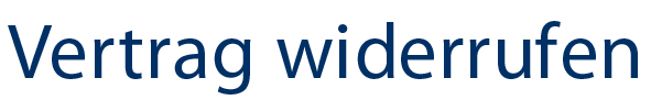 Vertrag widerrufen